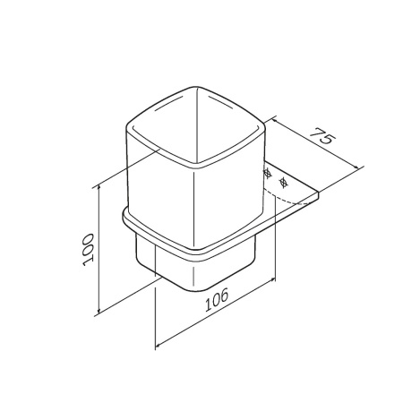 Стакан + держатель Am.Pm Inspire V2.0 A50A34322