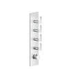 Смеситель для душа Gessi Inciso 58208#031 встраиваемый в стену хром с термостатом (внешняя часть)