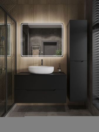 Тумба с раковиной Orange Line Li-100TubMDF+B05-520W 100х50