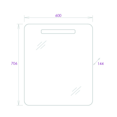 Зеркало-шкаф Onika Неаполь 206064 60х14х71 подвесной цвет белый