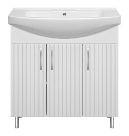 Тумба под раковину Misty Изео Э-Изе01085-021Н 80х40 напольная цвет белый