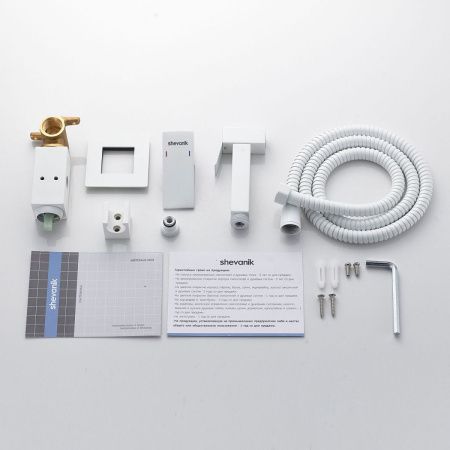 Гигиенический душ со смесителем Shevanik S127C белый