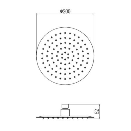 Верхний душ Fmark FS-000Y08L серый