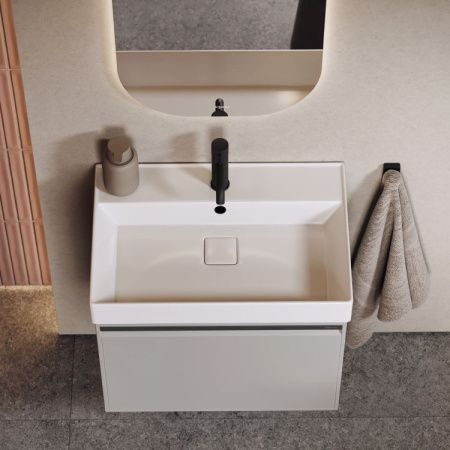 Тумба под раковину Aqwella Y PUR0165ST 60х50 подвесная цвет серый