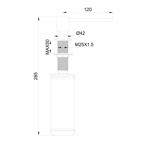 Дозатор для мыла Wonzon & Woghand WW-88SD02-MW - фото 2