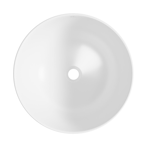 Раковина из сантехнического фарфора Wellsee Callipy Art 328902000 42х42 напольная цвет белый глянцевый без отверстий под смеситель - фото 3