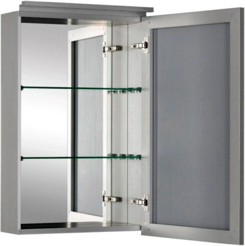 Зеркало-шкаф De Aqua Алюминиум 00261749 50х14х77 подвесной - фото 4 Зеркало-шкаф De Aqua Алюминиум 00261749 50х14х77 подвесной - фото 4