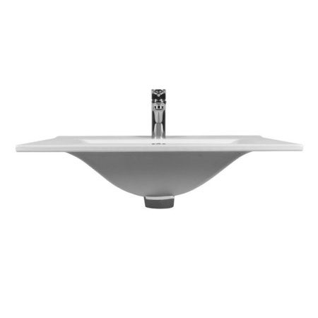 Раковина из сантехнического фарфора Bond Cube S05-600 60х50 встраиваемая цвет белый 1 отверстие под смеситель