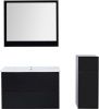 Тумба под раковину Aquanet Милан 00269299 100х50 подвесная цвет черный