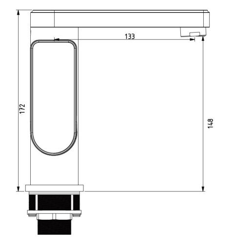 Смеситель Savol S-600716 на раковину хром - фото 2