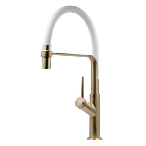 Смеситель для кухни Esko Kitchen K50GW на мойку золото/бежевый - фото 2