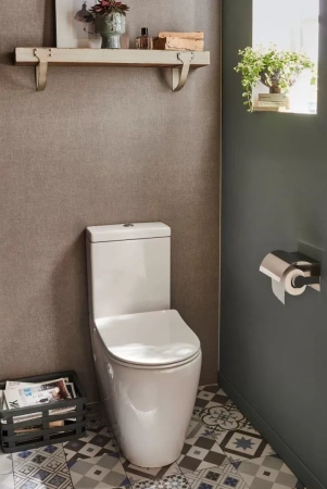 Чаша унитаза напольная Jacob Delafon Soprano UJAK102-0 цвет белый без бачка без сиденья безободковая каскадный смыв