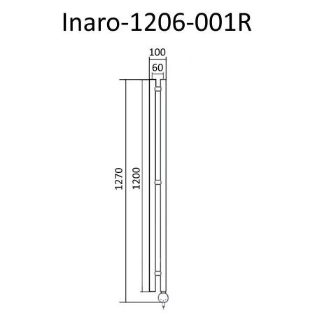 Полотенцесушитель электрический Маргроид Inaro Inaro-1206-001R 10х125 хром