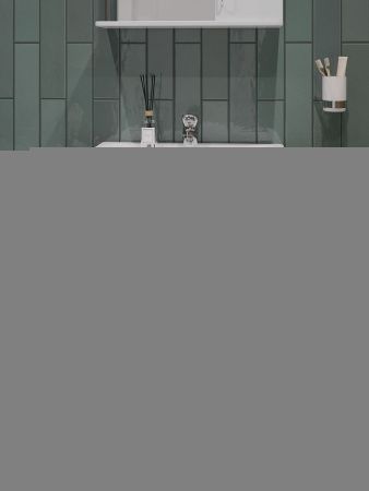 Тумба с раковиной Orange Лайт LRA-50TUW+RA 50х40 цвет белый