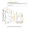 Душевой уголок RGW Passage 410874117-11 110х70 стекло прозрачное профиль хром без поддона