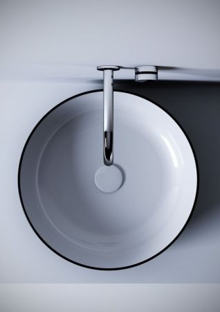 Раковина керамическая Olympia Metamorfosi MET4245001 50х50 накладная цвет белый