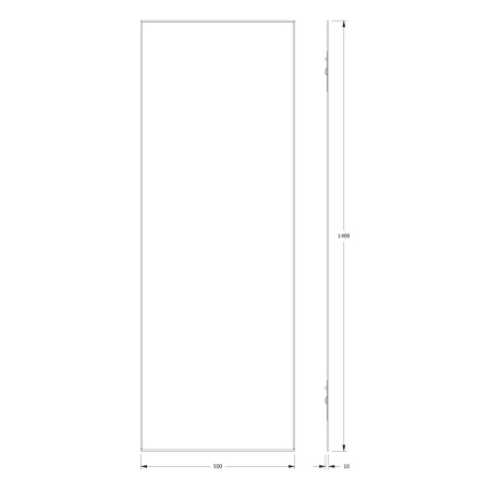 Зеркало в ванную Evoform Standard BY 0247 50х140 цвет хром