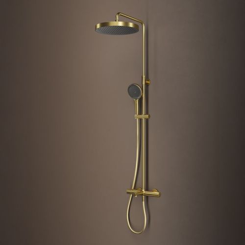 Душевая стойка IDDIS Duna DUNMGSTi06 настенная цвет золото матовое - фото 2