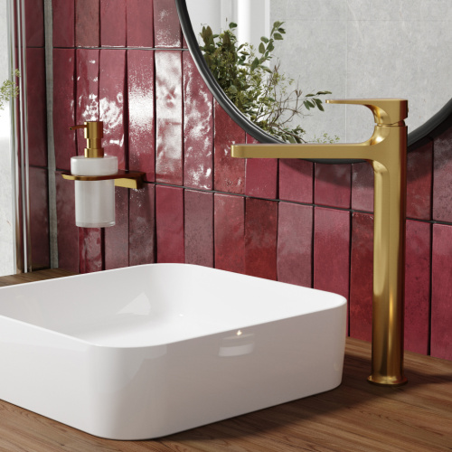 Смеситель WasserKRAFT Havel 3600 3603H на столешницу золото - фото 2