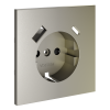 Накладка для розетки с заземлением и защитными шторками, с USB A+C VOLTUM S70 VLS001004