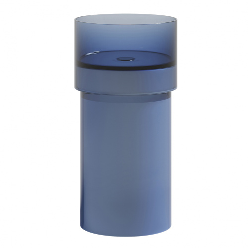 Раковина из полиэфирной смолы ABBER Kristall AT2701Saphir-H 45х45 напольная цвет синий без отверстий под смеситель - фото 5