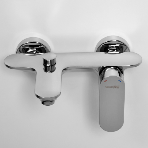 Смеситель для ванны WasserKRAFT Dinkel 5800 5801 настенный хром - фото 4
