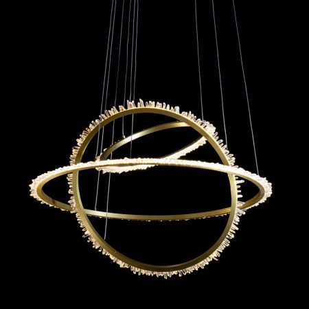 Светильник подвесной Delight Collection Quartz Halo (Куартз Хало) MD20020154-3A satin gold