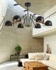 Люстра на штанге Lumina Deco Valmonti (Валмонти) LDP D015-6 BK