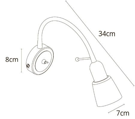 Бра Arte Lamp Lettura (Леттура) A7009AP-1BK