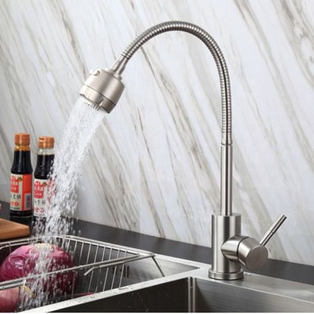 Смеситель для кухни TSARSBERG TSB-119-001 на столешницу хром