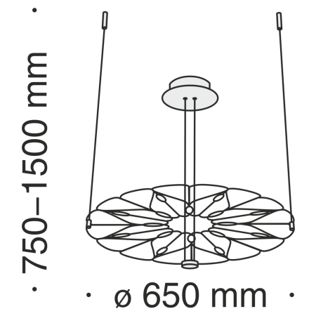 Светильник подвесной Maytoni Volare (Полет) MOD037PL-L16B