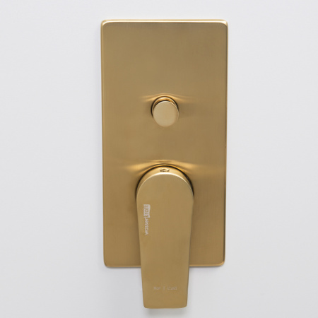 Смеситель для ванны и душа WasserKRAFT Aisch 5500 5561 встраиваемый золото