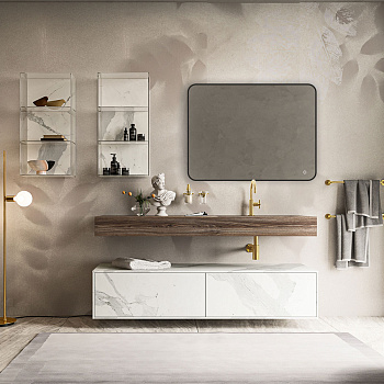 Зеркало в ванную Vincea VLM-3VC800B 80х60 цвет черный