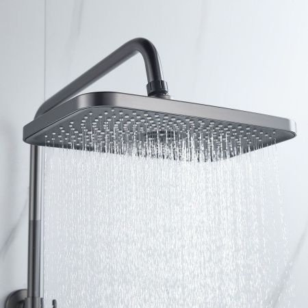 Душевая стойка Raffine F3696T настенная цвет оружейная сталь
