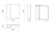 Зеркало-шкаф Grossman Альба 206501 65х17х75 подвесной цвет веллингтон/белый