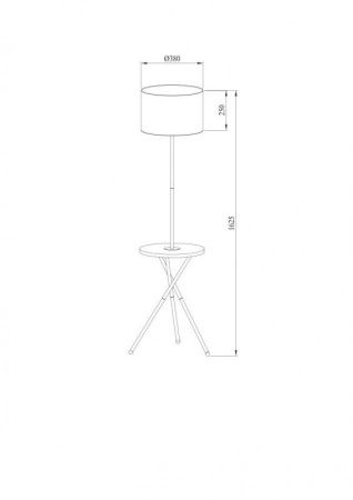 Торшер Arte Lamp Combo (Цомбо) A2070PN-1BK
