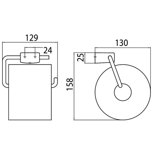 Бумагодержатель Emco Trend 0200 001 01 - фото 2