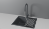 Смеситель для кухни Granula 8172, ГРАФИТ на мойку серый