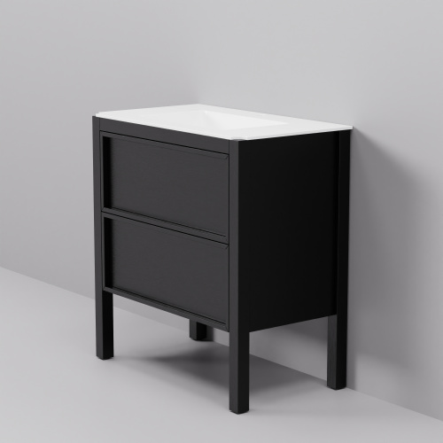 Тумба с раковиной ArtDecco Elisa (Элиса) AES08F78S200 80x45x85 напольная цвет черный дуб - фото 3