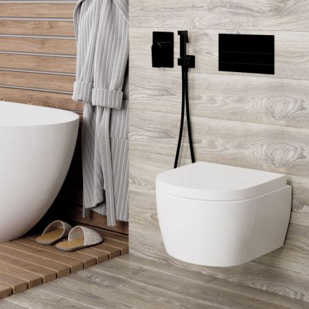 Смеситель для душа Wasserkraft Glan 6600 6651 встраиваемый в стену черный