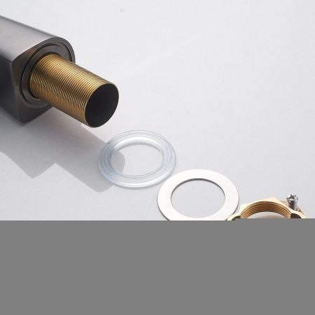 Смеситель для кухни Shevanik S543T-3 на мойку черный/оружейная сталь