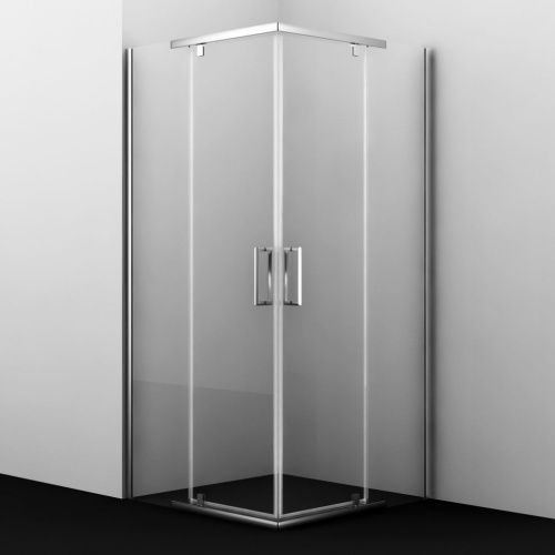 Душевой уголок Wasserkraft Leine 35P03 90х90 стекло прозрачное профиль хром без поддона - фото 3