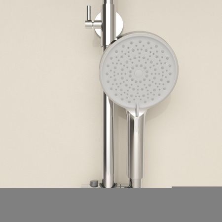 Душевая стойка Sancos Teo SC11001CH настенная цвет хром с термостатом