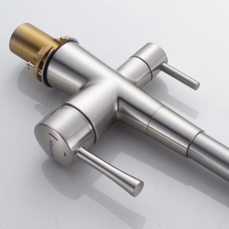 Смеситель для кухни Shevanik S428L на мойку сатин