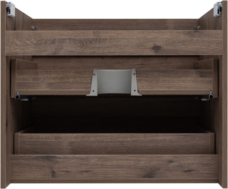 Тумба под раковину Aquanet Нота NEW 00334192 74х47х61 подвесная цвет темное дерево