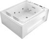 Ванна акриловая гидромассажная Gemy G9268 K 185х150 пристенная прямоугольная с каркасом