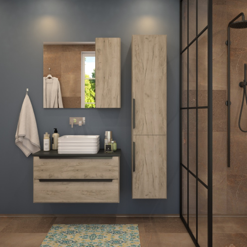 Раковина из сантехнического фарфора Teymi Helmi T50309 40х40 накладная цвет белый без отверстий под смеситель - фото 4