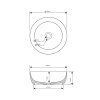 Раковина из искусственного камня Dea Design Washbasins DD9093 400 R5 40х40 накладная цвет красный без отверстий под смеситель