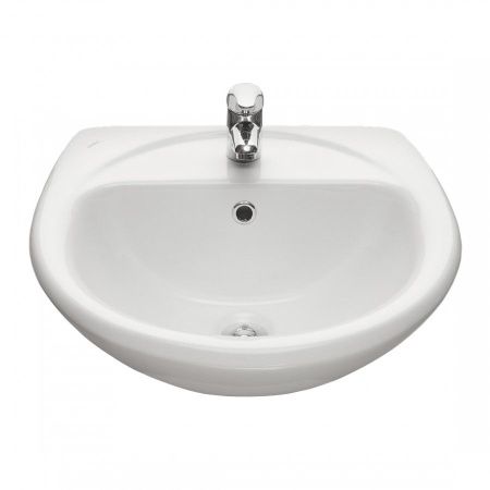 Раковина из сантехнического фарфора Santeri Соната 131112S0011B0 50х50 подвесная цвет белый 1 отверстие под смеситель