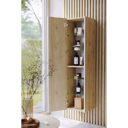 Шкаф-пенал Aqwella Y URB0535DD 40х140 подвесной цвет бежевый